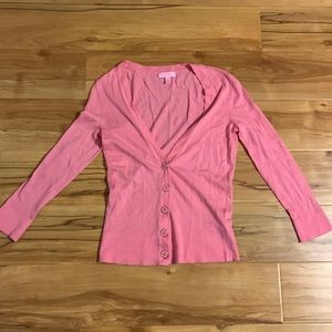 Lilly Pulitzer pink cardigan